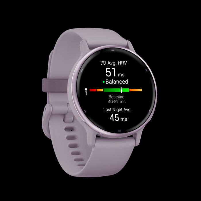Garmin Vivoactive® 5 Montre Intelligente - Fonctionnalites Avancees De Suivi De La Sante Et De La Condition Physique - Orchidee