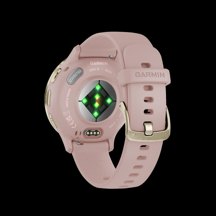 Garmin Venu® 3s Montre Gps Intelligente - Suivi De Sante Avec 14 Jours D'autonomie, 41 Mm - Boitier Rose Poussiere