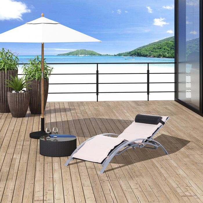 Bain De Soleil Transat Design Contemporain Inclinable Multi-positions