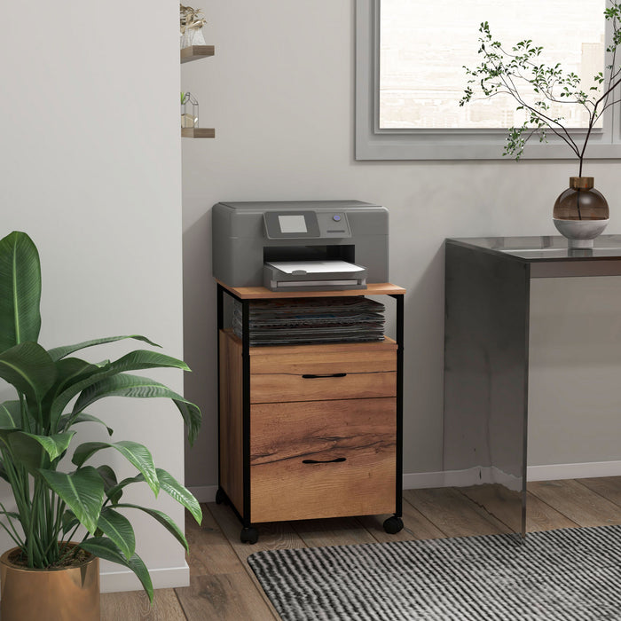 Vinsetto Classeur Mobile Avec Tiroirs Avec Barres De Suspension