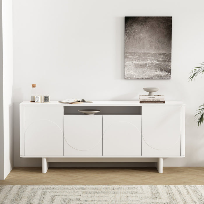 Buffet moderne Ella 71\" en blanc
