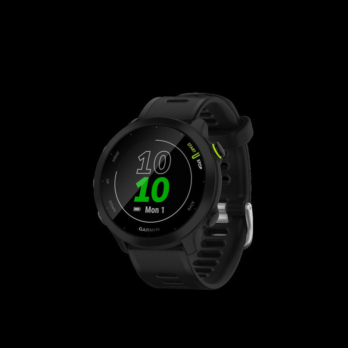 Garmin Forerunner® 55 Montre De Course Gps Intelligente - Suivi Des Sports Et De La Condition Physique, Resistant A L'eau - Noir