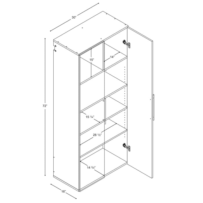 Hangups Armoire De Rangement De Garage 30 Pouces – Blanc
