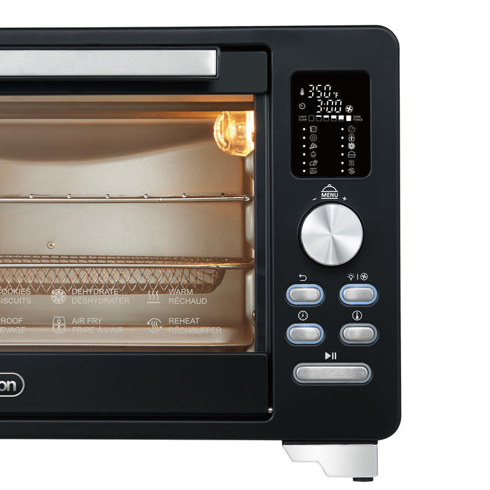 Salton four grille pain numerique avec friture a air NuRetro - noir minuit
