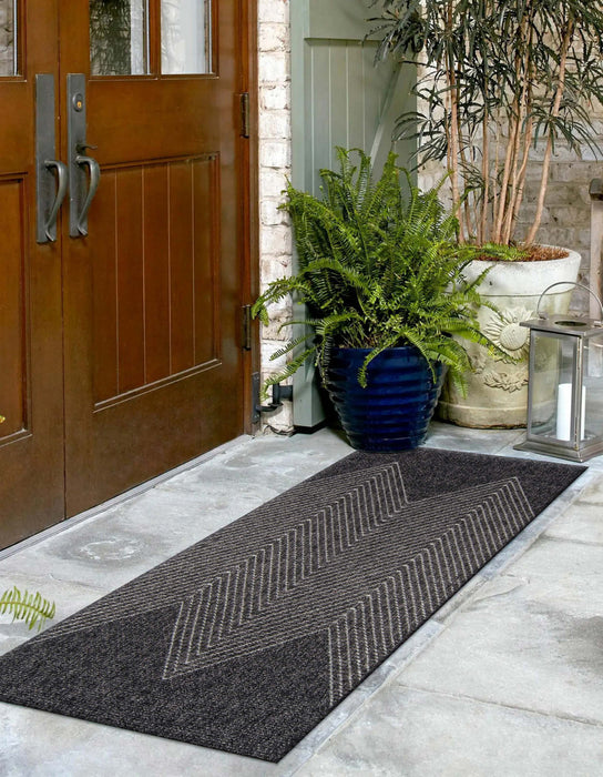 Tapis Contemporain Raven 2'0\" x 10'0\" en Gris