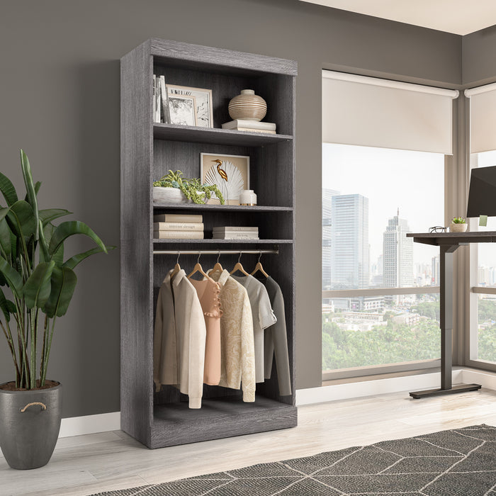 Organisateur de garde-robe Pur de Bestar de 36 po (L) - gris écorce