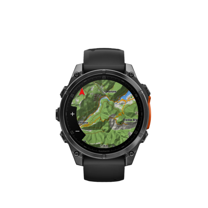  Slate Gray With Black Silicone Band