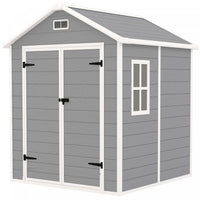 Outsunny Remise De Rangement En Plastique, Plancher, Portes Verrouillables
