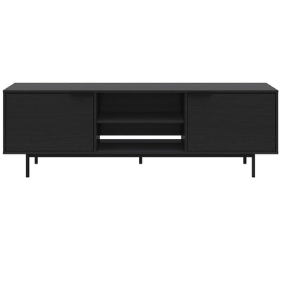 Nordika Hamilton 70" TV Stand with 2 Storage Cabinets - Black | Meuble pour téléviseur Hamilton de Nordika de 70 po avec 2 armoires de rangement - noir