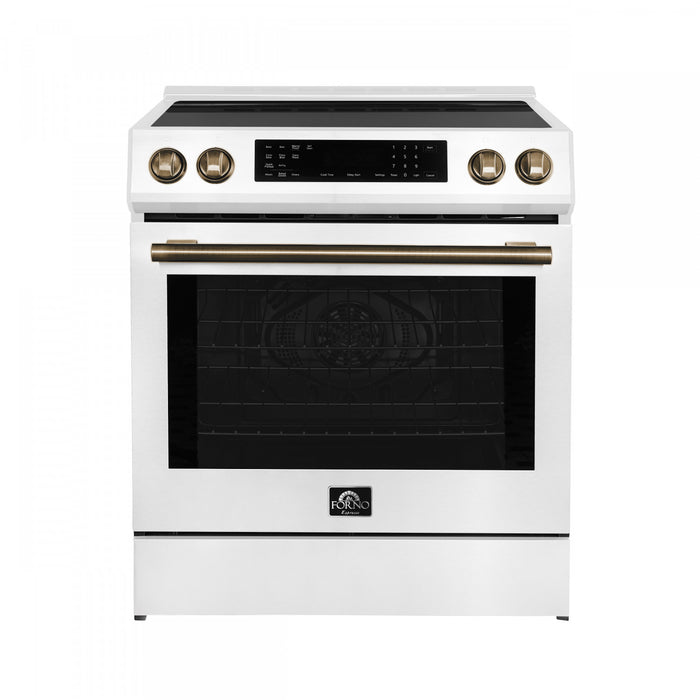 Cuisiniere a induction Donatello Espresso de 30 po, blanche – FFSIN0905-30WHT