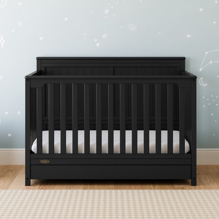Graco Hadley Lit de bebe convertible 5-en-1 avec tiroir - Noir