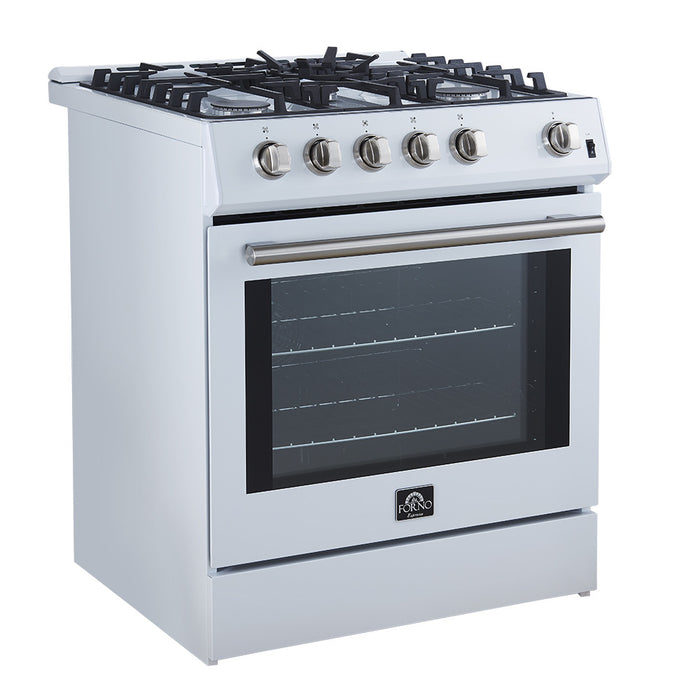 Cuisiniere a gaz Leonardo Espresso de 30\", blanc, 5 pi³ – FFSGS1116-30WHT