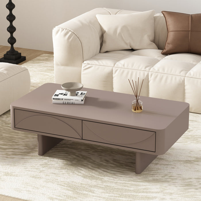 Table basse Ella Modern 47\" en moka