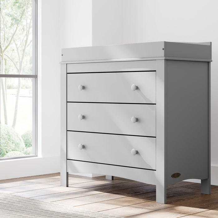 Graco Noah 3 Commode a tiroirs avec dessus a langer - Gris galet