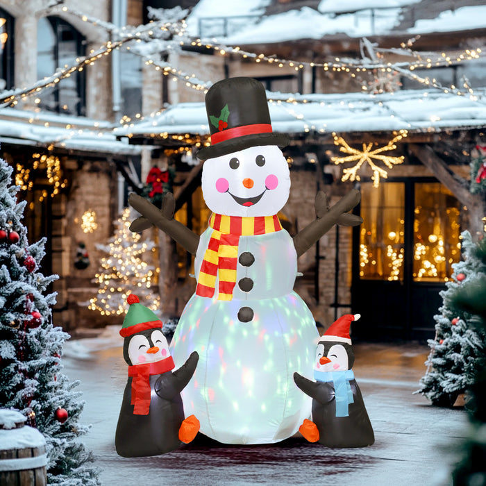 Outsunny Bonhomme de neige gonflable de 5,9\", Decoration de Noel gonflable