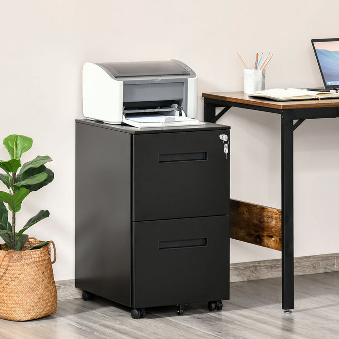 Vinsetto Classeur Vertical Classeur Verrouillable Pour Le Bureau