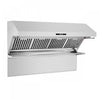 Forno Savona 60-Inch Wall Mount Range Hood, Baffle Filters & Backsplash Stainless steel-FRHWM5029-60 | Hotte murale Savona de 60 po, filtres a chicanes et dosseret en acier inoxydable - FRHWM5029-60