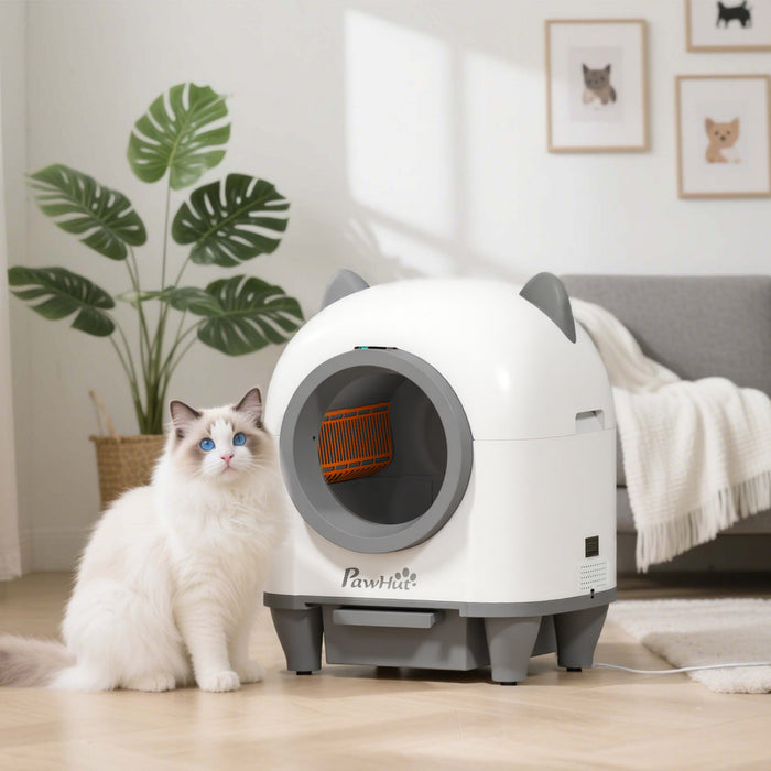 Automatic Cat Litter Box with App Control for Multiple Cats