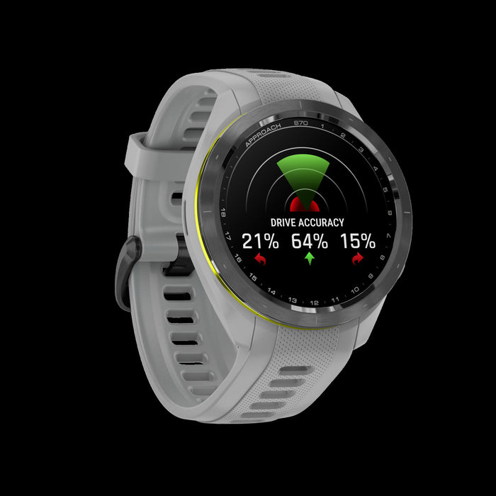 Garmin Approach S70 42mm - Ceramique Noire, Montre De Golf Amoled, 43 000 Parcours, Caddie Virtuel, Gps