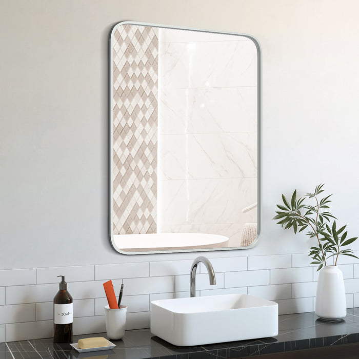 Miroir Tuckerson de 40 po argenté