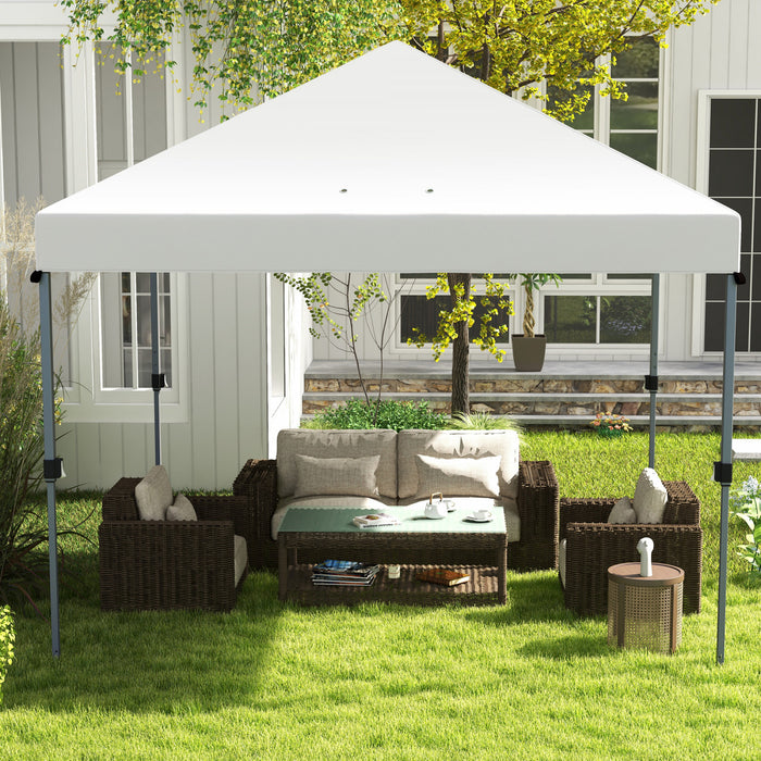 Outsunny Tente Pop Up Ajustable Avec Sac A Roulettes A Poussoir 1 Bouton