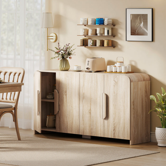 HOMCOM Buffet Moderne de 62\" avec Portes a Fermeture Douce