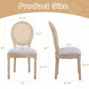 Ethan Solid Wood Rubberwood Dining Chair Set of 2 Pieces with Upholstered Seat,Grey | Ethan lot de 2 chaises de salle a manger en bois massif (hevea) avec assise rembourree, gris