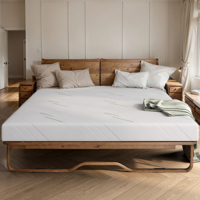 Mason matelas de canape en mousse a memoire de forme gel de 5 pouces, taille double - blanc