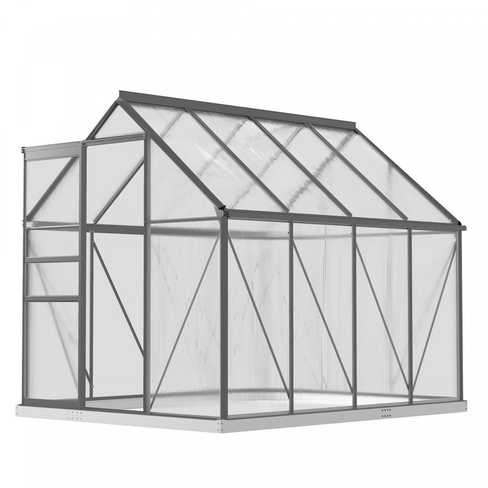 Outsunny Serre Exterieure En Polycarbonate 6' X 8' X 6.5'