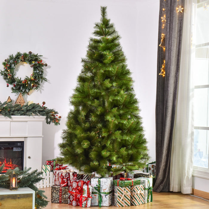 Homcom Arbre De Noel Artificiel De 7 Pieds Avec 505 Branches
