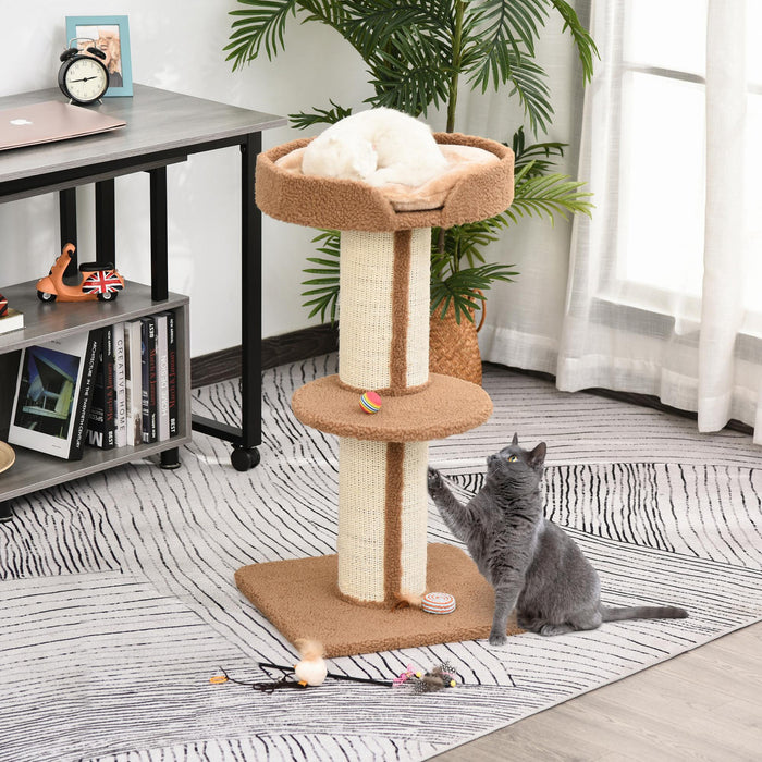 Tour D'arbre A Chat Avec Griffoir Coussin Pour Lit De Chat
