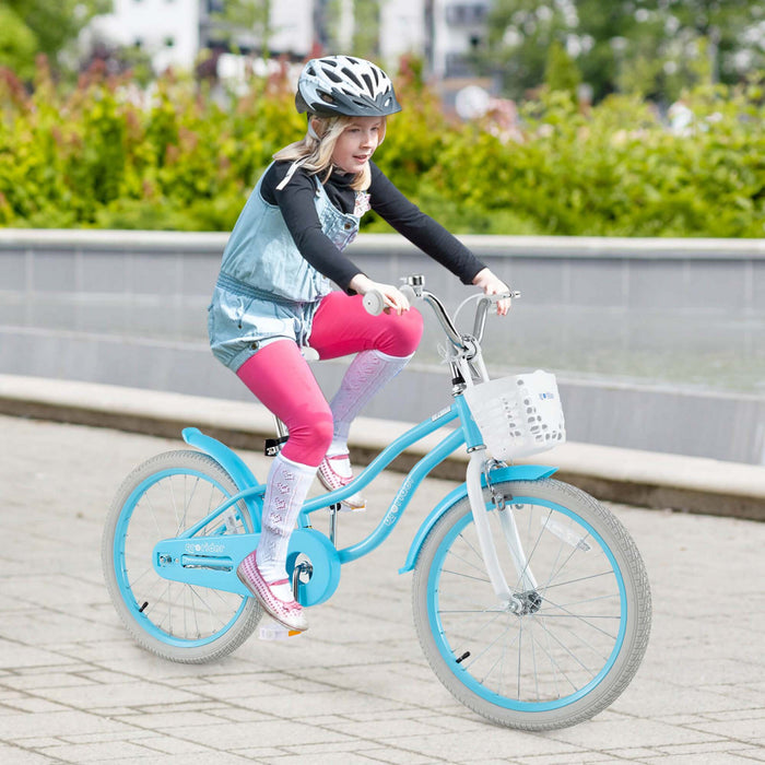 Prorider 20\" Velo Pour Enfants Avec Guidon Reglable En Hauteur Et Frein A Main Du Siege Et Frein De Montagne Bleu