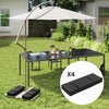 Outsunny 4PCS Umbrella Base Weight Bag, Umbrella Stand Weights, Black
