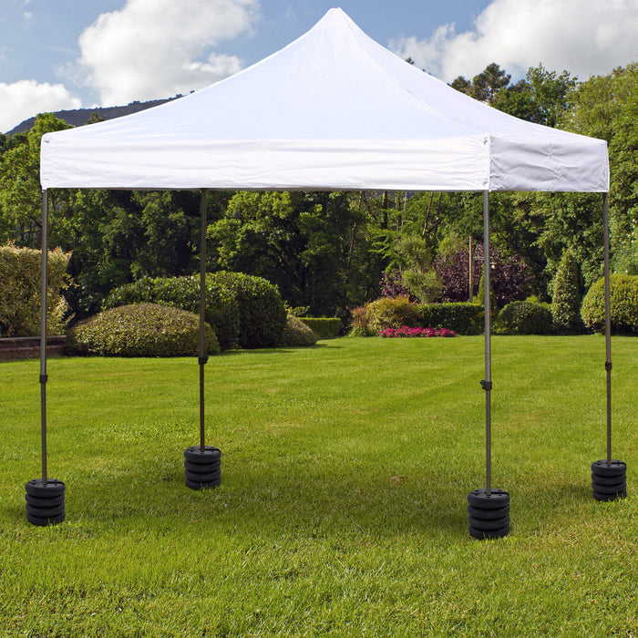 Outsunny Lot De 4 Plaques De Poids Pour Auvent De Tente De Fete