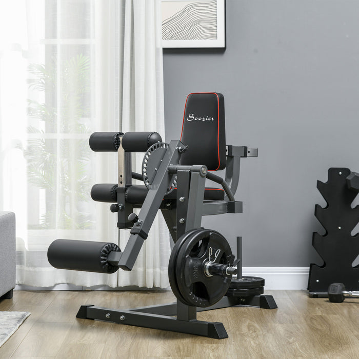 Soozier Machine 3-en-1 pour Extension et Curl des Jambes, Ajustable