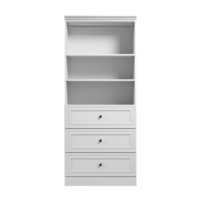 Organisateur de garde-robe Versatile de Bestar de 36 po (L) avec tiroirs - blanc