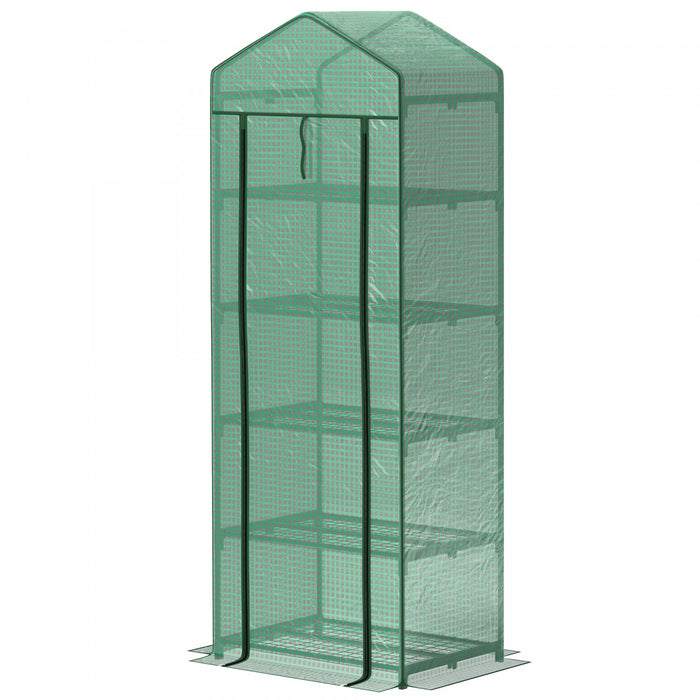 Outsunny Mini Serre A 5 Etages, Serre D'interieur, Vert