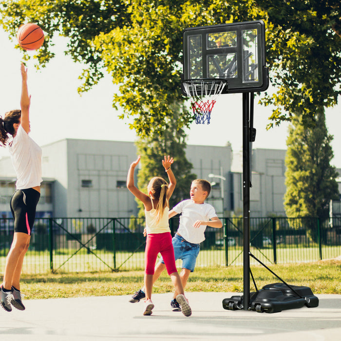 Soozier Panier de Basketball Mobile Reglable en Hauteur