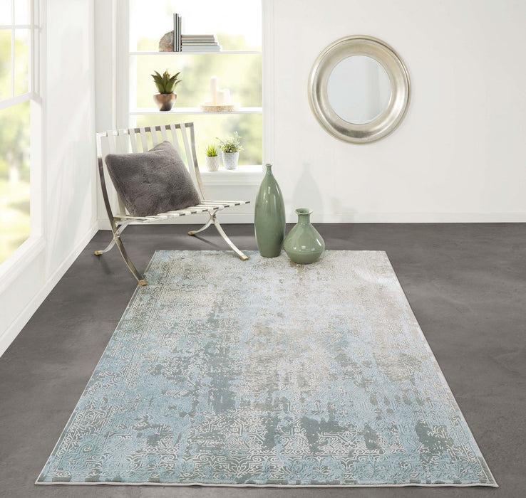 Tapis Traditionnel Elysia 7'9\" x en Bleu