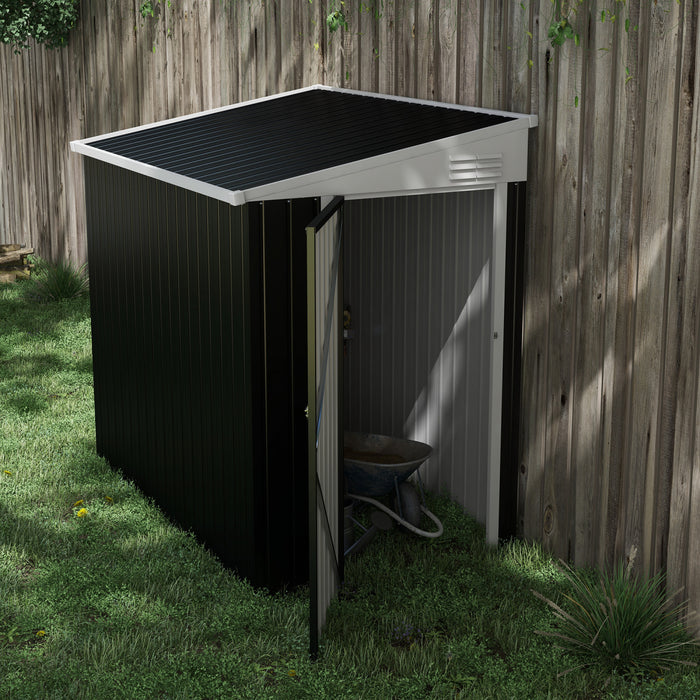 Outsunny Remise De Rangement Exterieure En Metal 4' X 6' Avec Serrure