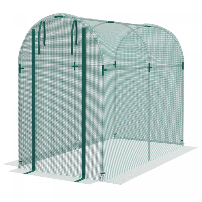 Outsunny Cage De Culture, Tente De Protection Des Plantes De 4' X 8', Vert