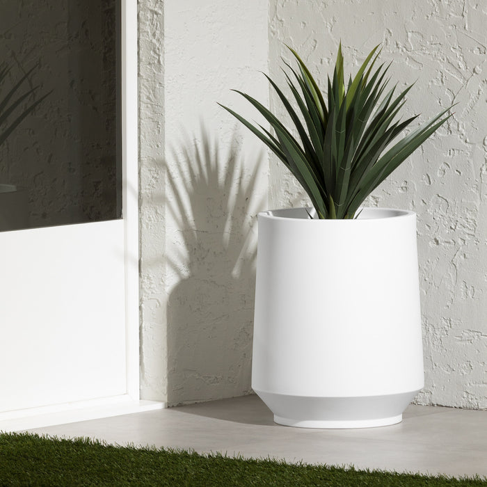 Cache-pot Dalya 19 po - blanc