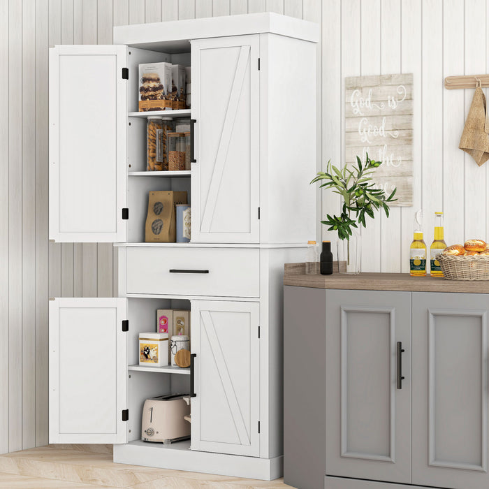 HOMCOM Armoire de rangement pour garde-manger de cuisine de 72 po de haut