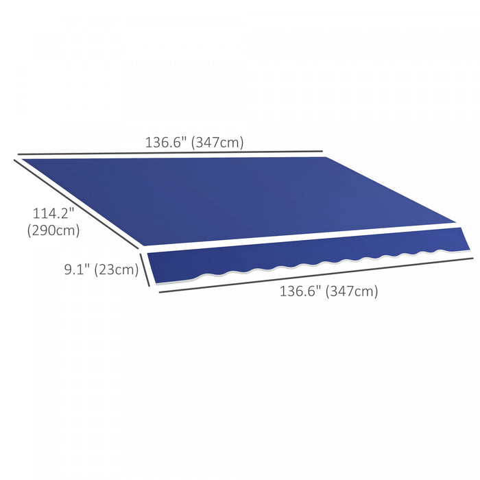 Outsunny Remplacement Dehousse D'auvent Exterieur En Tissu 11'x10'