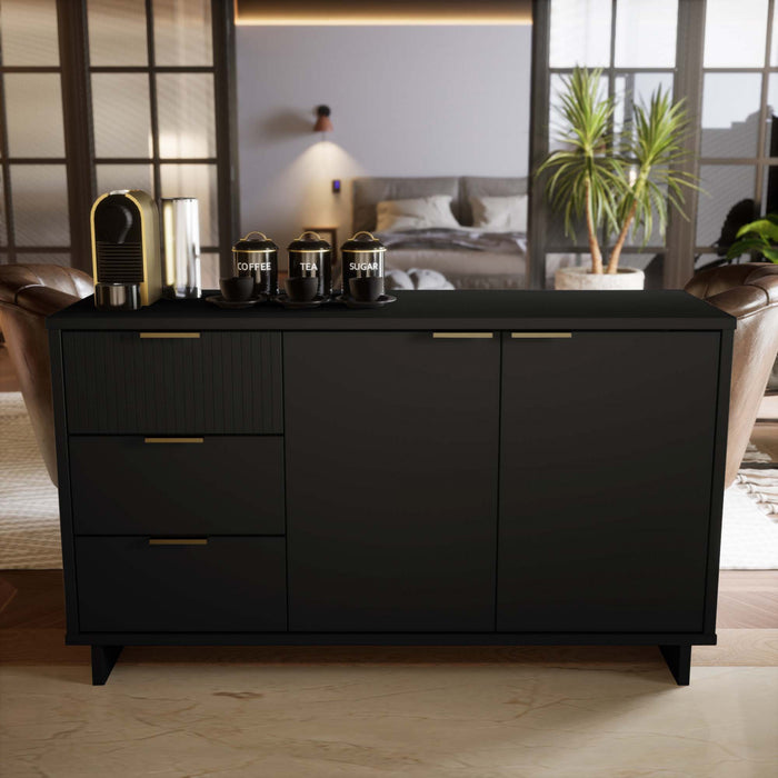 Buffet moderne Granville 55\" en noir
