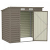 Outsunny Abri De Jardin En Metal Galvanise 6 X 4 Pieds Avec 2 Events