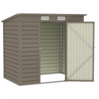 Outsunny Abri De Jardin En Metal Galvanise 6 X 4 Pieds Avec 2 Events