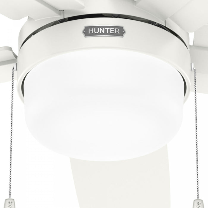 Ventilateur de plafond Anisten avec luminaire - Blanc