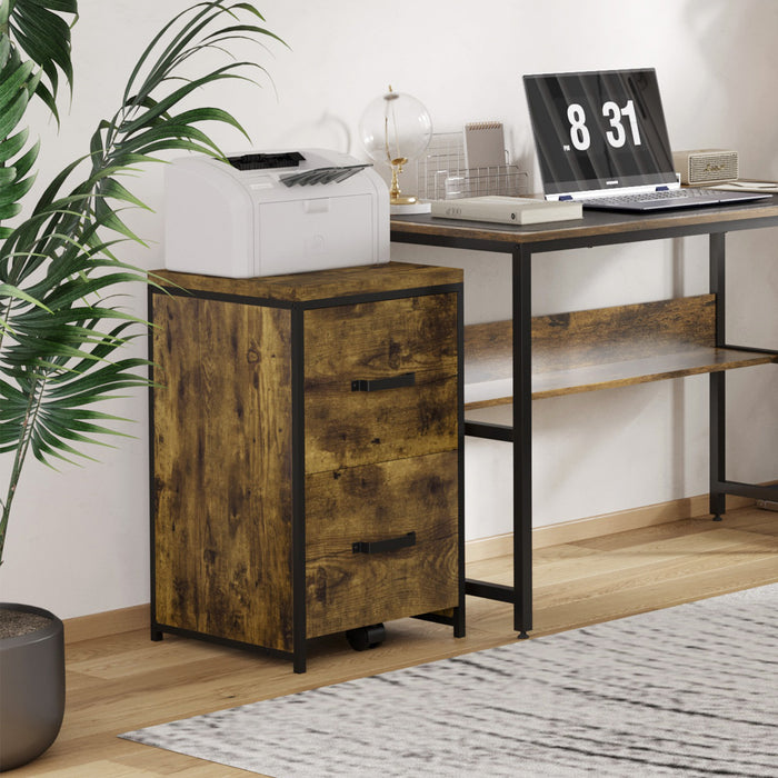Vinsetto Classeur De Bureau Vertical, Organisateur A 2 Tiroirs