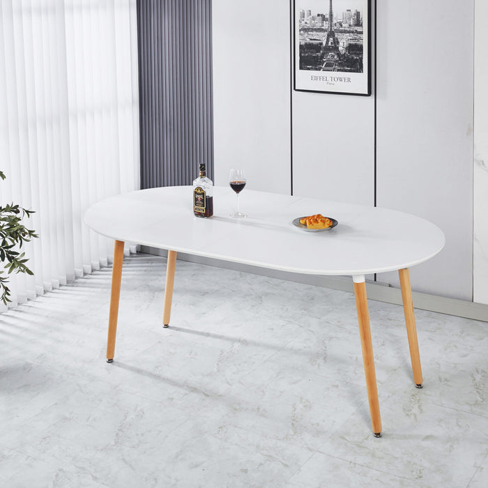 Table a manger ronde polyvalente Emma avec rallonge